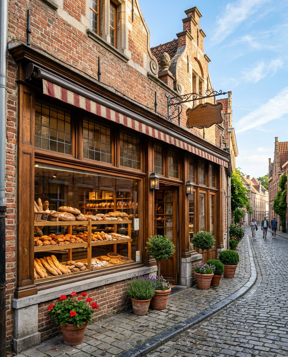 Belgische bakkerij gevel
